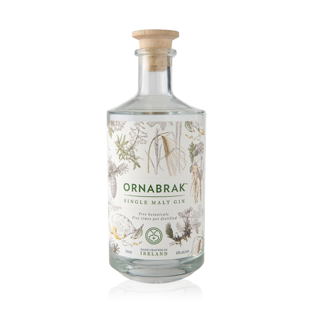 Ornabrak Irish Single Malt Gin 43% 70cl Flasche